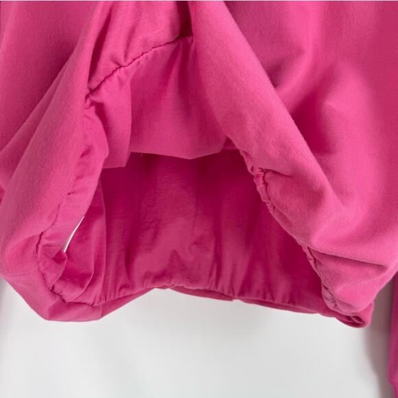 Anthropologie Maeve Twist Front Sweatshirt Small Pink Rose Preppy Modern - Picture 8 of 14